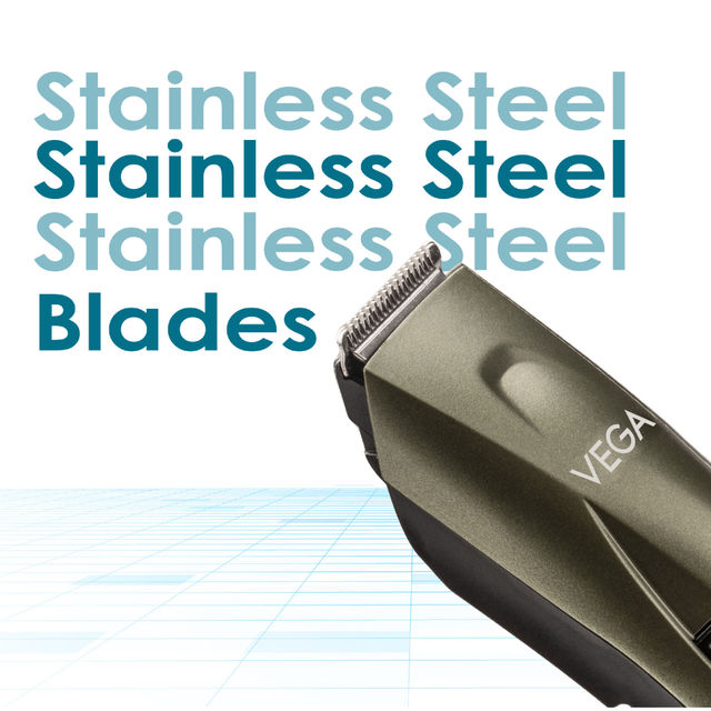VEGA Power Series P-1 Beard Trimmer For Men With 160 Mins Runtime & 40 Length (Green)
