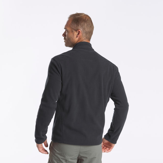 Quechua By Decathlon Men's Full Zip Fleece Jacket | Black - XL