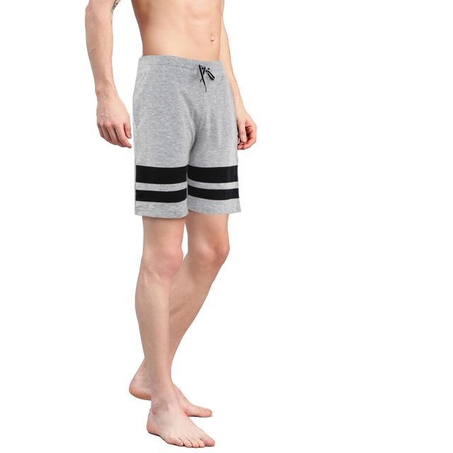 Avolt Men's Regular Fit Shorts Super Comfortable Half Pants | Grey - L