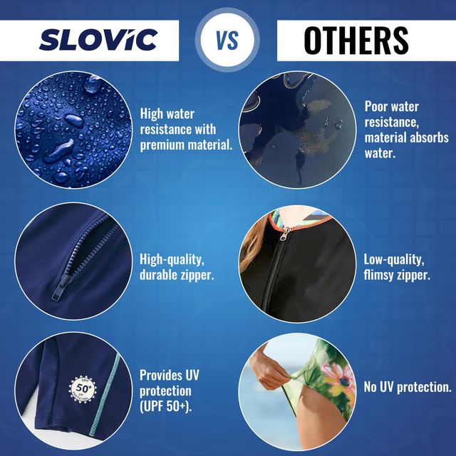 Slovic Kids Swimming Costume 10-11 Years