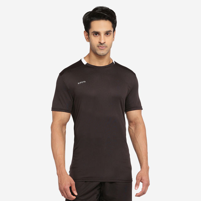 Kipsta By Decathlon | Unisex Football T-Shirts - Black, M