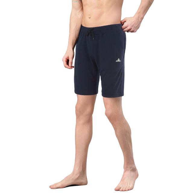 Avolt Men's Regular Fit Shorts Super Comfortable Half Pants | Dark Blue - XL