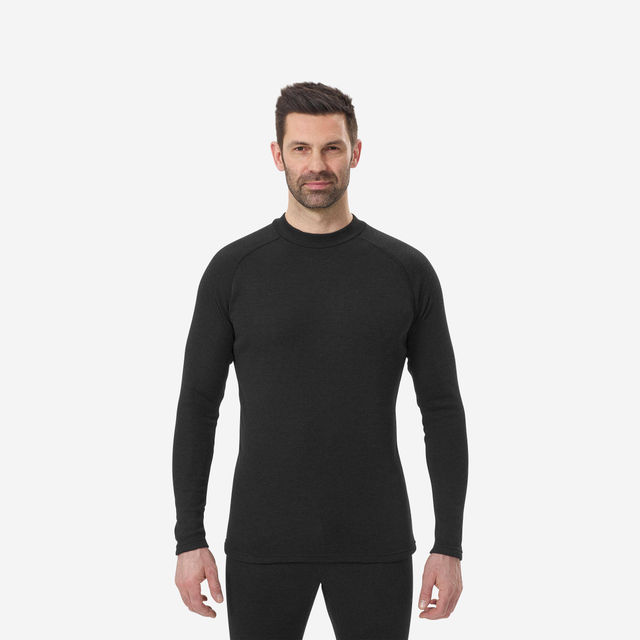 Wedze By Decathlon | Men Thermal Top For Skiing | Black | XXL