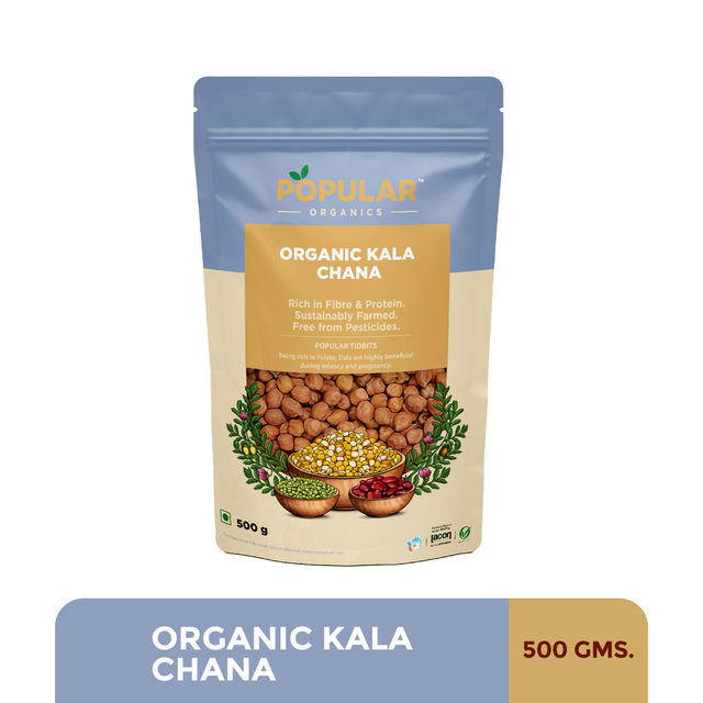 Popular Organics Organic Chana Dal Pouch | Pesticide-free Unpolished