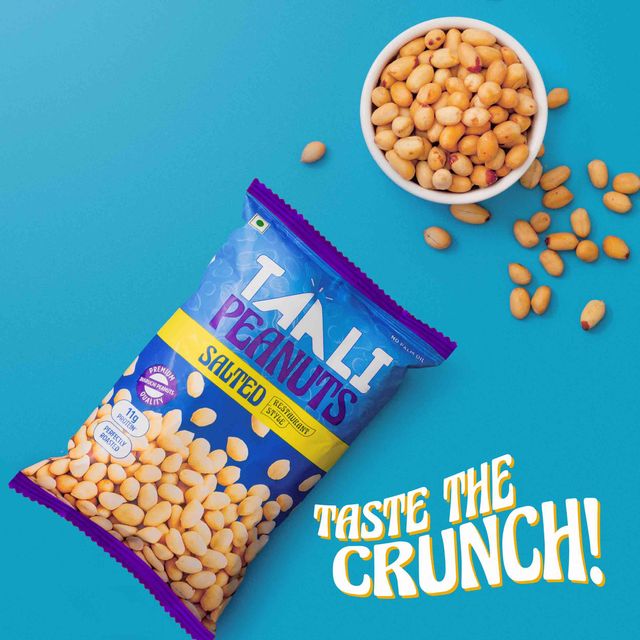Taali Roasted Bharuchi Peanuts | Salted | Protein Rich, No Palm Oil ,Restaurant-Style Crunch