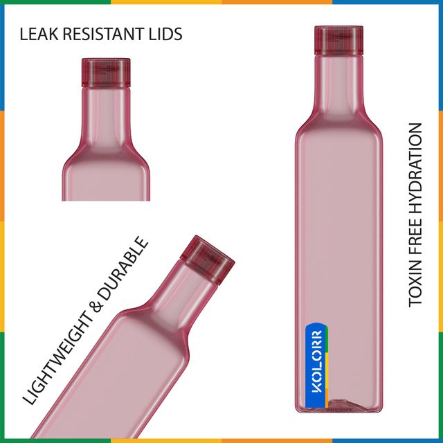 Kolorr Novo Bottle 1L - Red for Home | Fridge | Office | Gym | Yoga | School | Travel