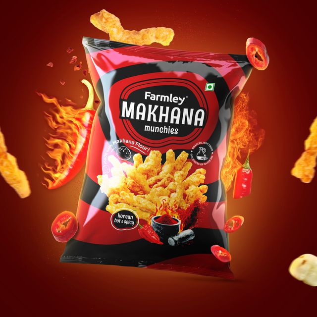 Farmley Makhana Munchies Crips- Korean Hot & Spicy