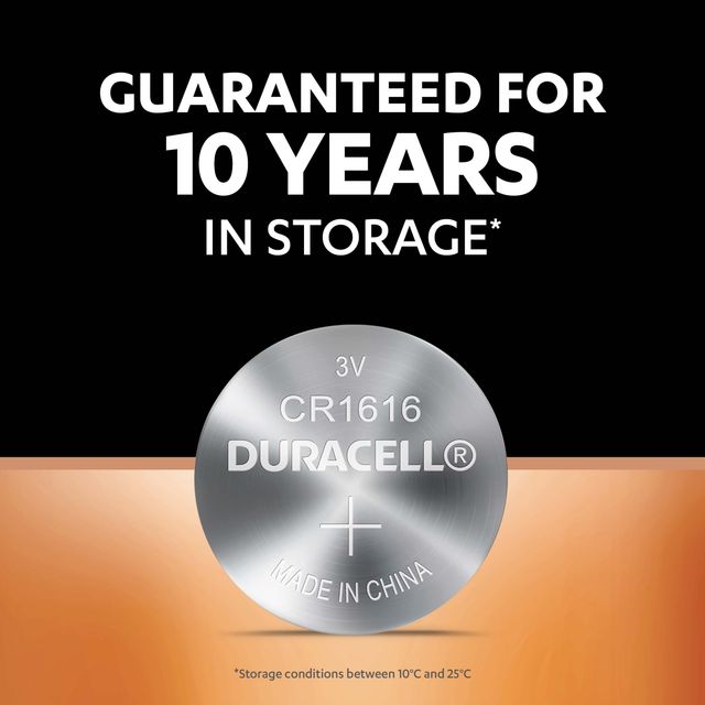 Duracell CR1616 3V Coin Battery for Key fobs and Medical Equipment, Specialty Devices, Calculator, Watch, Key Fob