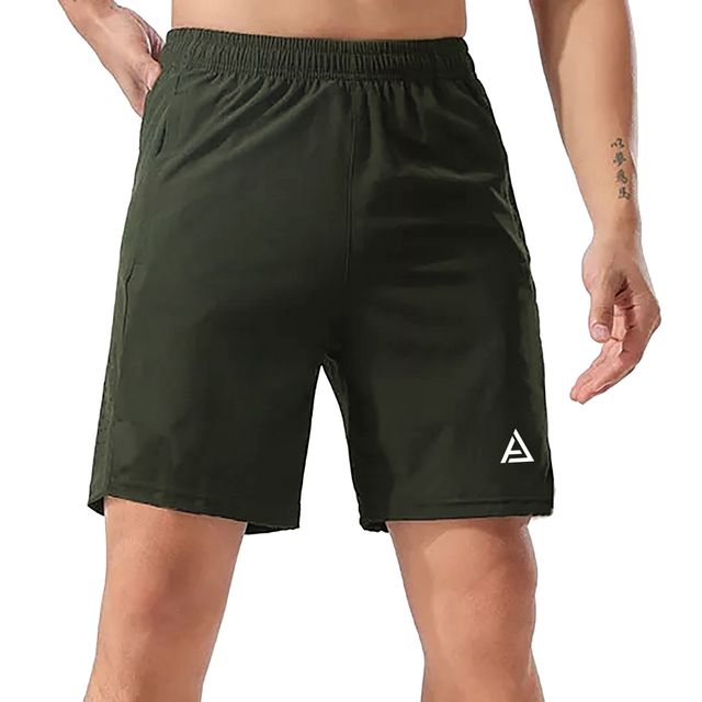 Avolt Men's Regular Fit Shorts Super Comfortable Half Pants | Olive - M