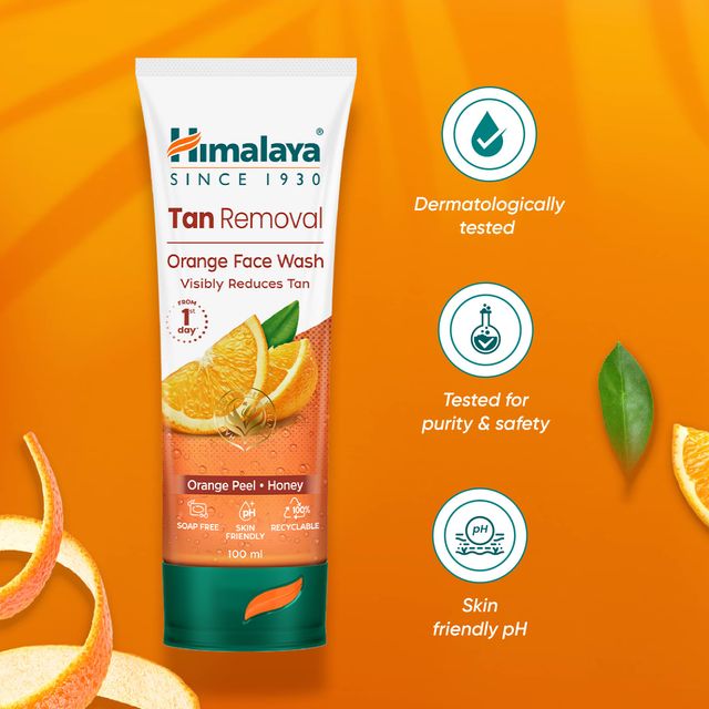 Himalaya Wellness Company Tan Removal Orange Face Wash
