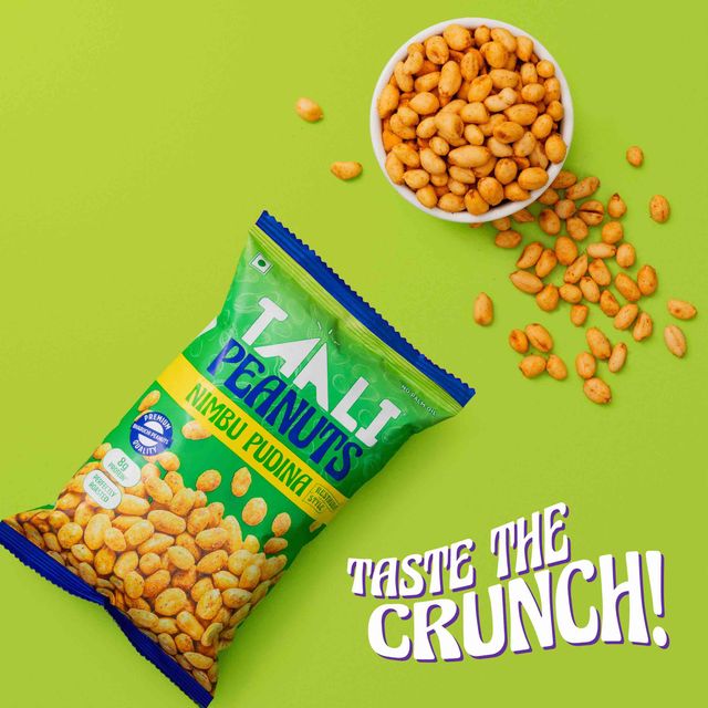 Taali Roasted Bharuchi Peanuts | Nimbu Pudina | Protein Rich , No Palm Oil ,Restaurant-Style Crunch