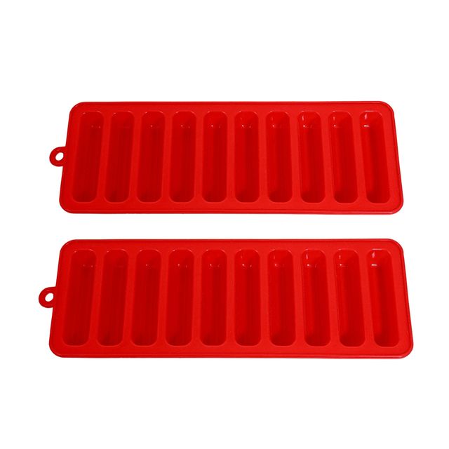 Spine Silicone Ice Cube Mould 2pc Set |multi Color