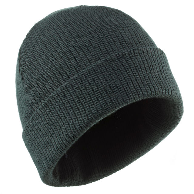 Decathlon Unisex Acrylic Beanie | Forest Green - Free Size