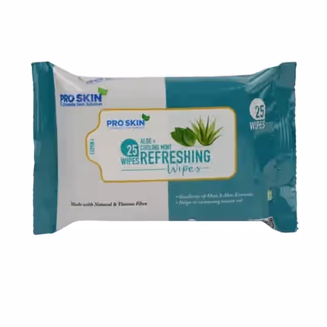 Pro Skin Mint & Alone Vera Refreshing Wipes 25 Pcs.