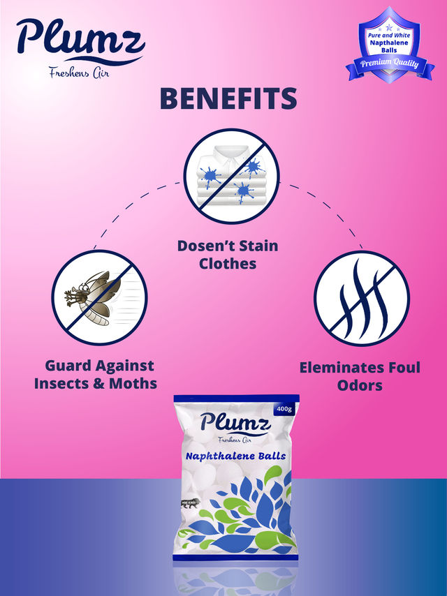 Plumz Naphthalene Balls (200g) 200 g Combo