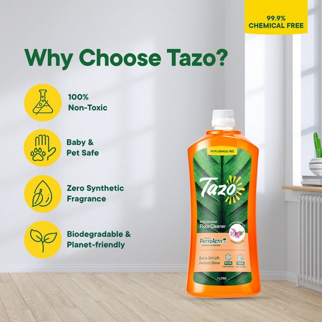 Tazo Natural Floor Cleaner | Natural Window and Glass Cleaner