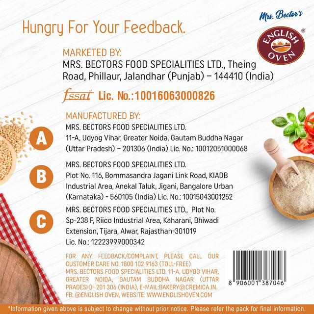 English Oven Premium White Bread