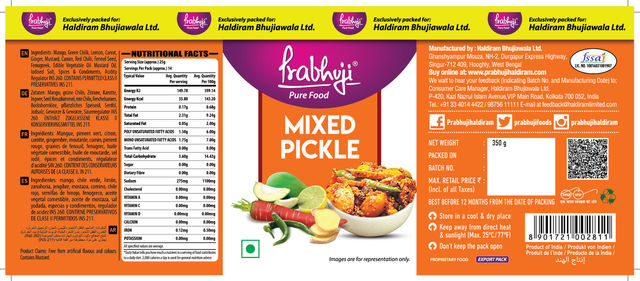 Haldiram Prabhuji Pickle Mixed