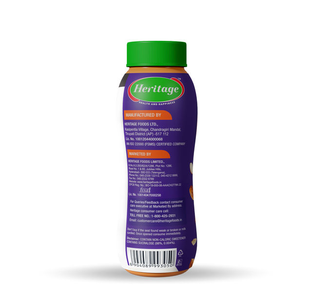 Heritage Badam Charger Milkshake With Badam Bits Pet 180 ml Combo