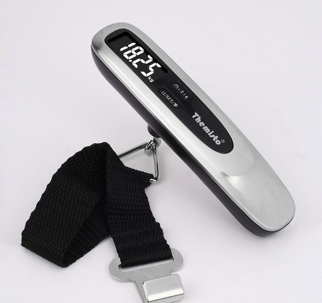 Themisto Th-Ws11 Digital Luggage Scale With Target Value Setting (50 kg) - Silver