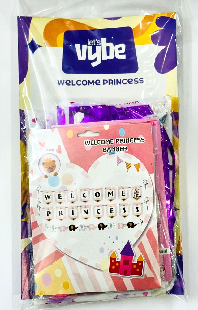 Let's Vybe Welcome Princess Decoration Kit - Assorted