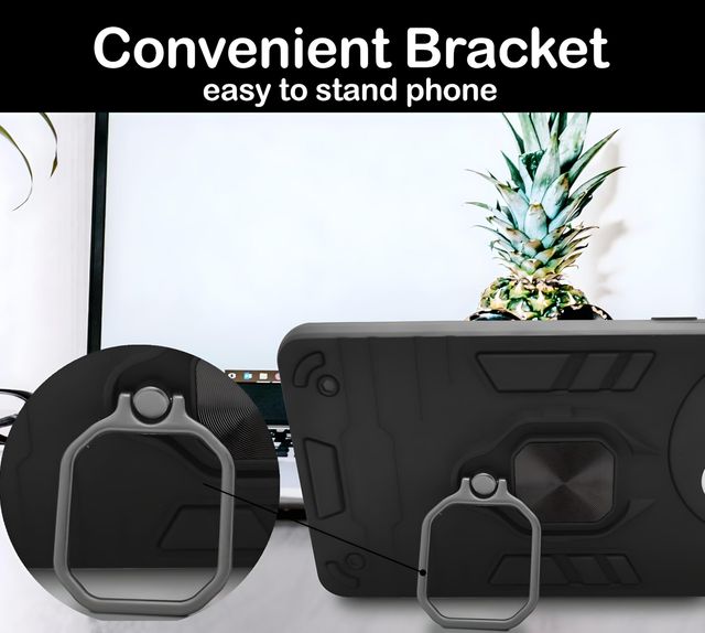 Artistque Case For Oppo Reno 11 5G / Oppo Reno 11 Back Cover - Ring Stand Armor Cover