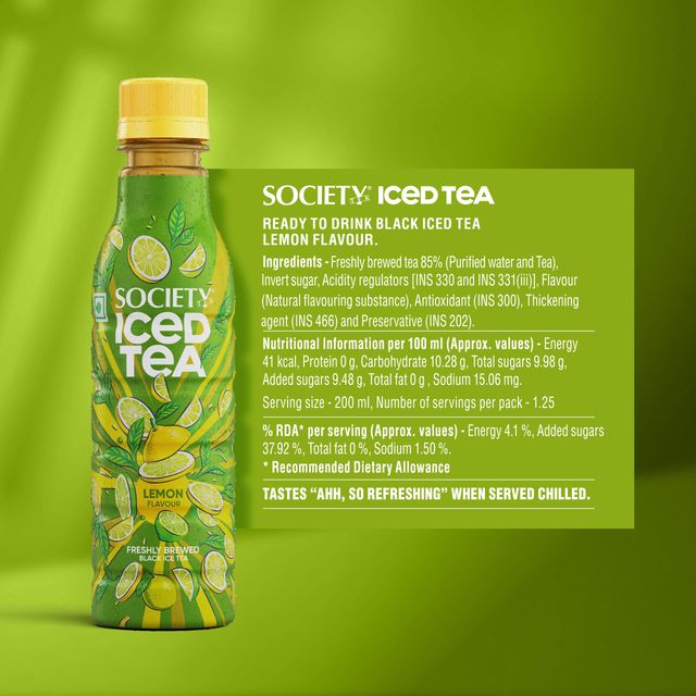 Society Iced Tea Bottle Lemon
