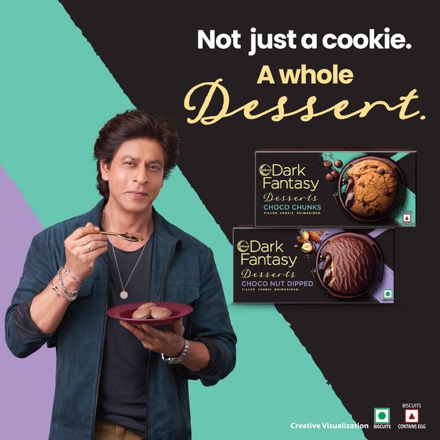 Sunfeast Dark Fantasy Desserts Choconut Dipped Filled Cookie Reimaged | Trans Fat-free
