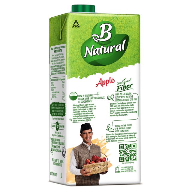 B Natural Apple Fruit Juice