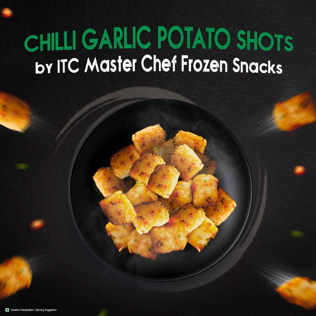 ITC Master Chef Chili Garlic Potato Shots Nuggets - Super Saver | 125 pieces
