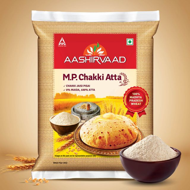 Aashirvaad M.P. Chakki Atta | 0% Maida | 100% Madhya Pradesh Atta