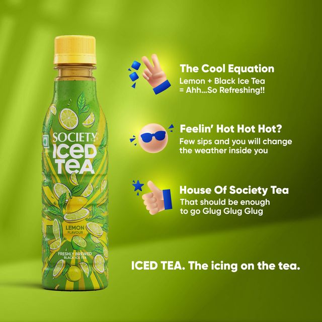 Society Iced Tea Bottle Lemon