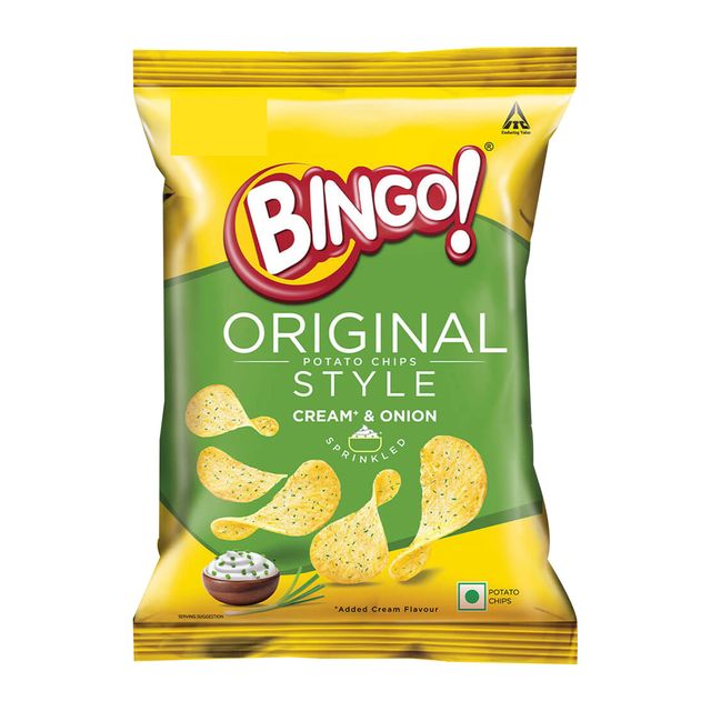 Bingo! Original Style Cream & Onion Flat Cut Potato Chips