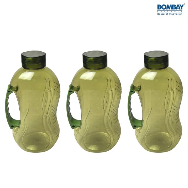 Plastic Cool It Jugs, 1200 ml each | Pack of 3 | Green