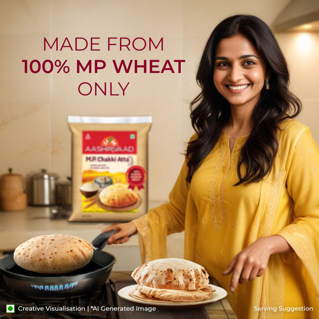 Aashirvaad M.P. Chakki Atta | 0% Maida | 100% Madhya Pradesh Atta