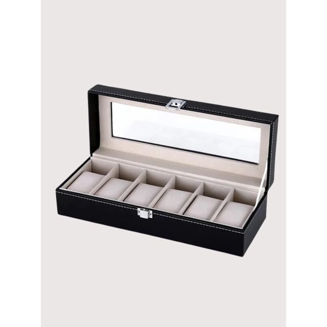 Calvadoss Unisex Watch Case | WCB-001-6 | Black
