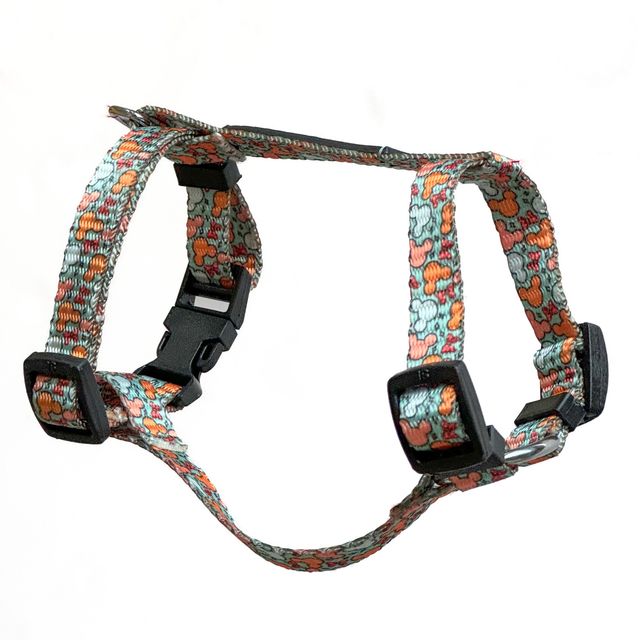 Pawgy Pets H-Harness Mickey Pastel Green For Dogs And Cats| S