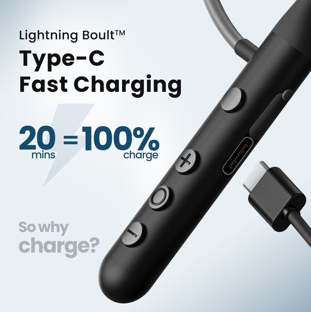 Boult Ycharge with Pro+ Calling Mic | Full Charge In 20 Mins | Boomx | In The Ear | Black