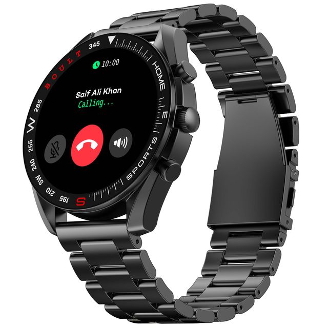 Boult Mirage 1.39" Screen, Bt Calling, Spo2 Smartwatch(Coal Black Strap)