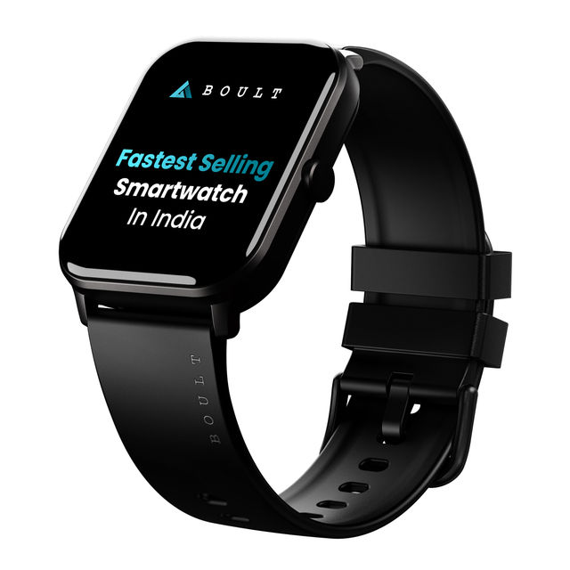 Boult Drift Bt Calling 1.69" Hd Display, Ip67 Smartwatch(Black Strap)