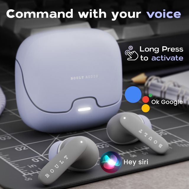 Boult Z40 Pro with 100H Battery,Quad Mic ENC, Scratch Proof, Rubber Grip Design, 5.3v Bluetooth