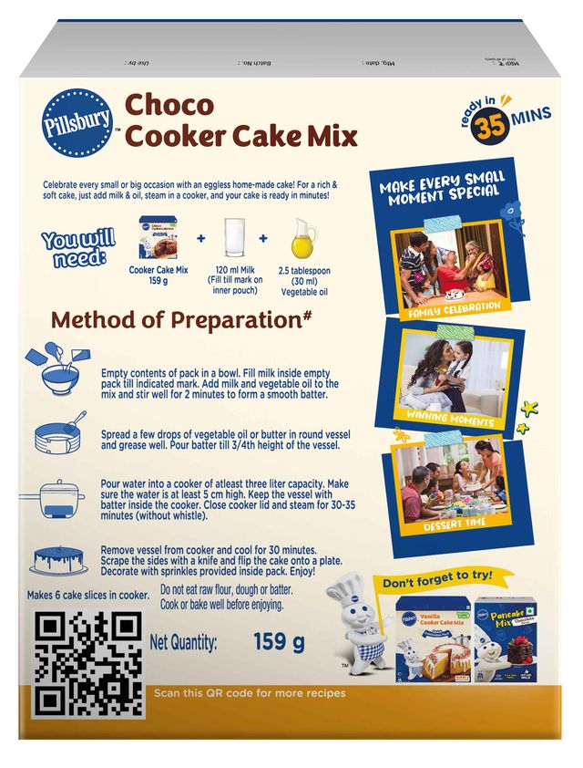 Pillsbury Cooker Cake Mix - Choco