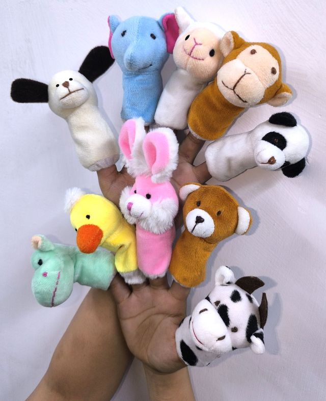 Sterling Finger Puppets Pack Of 10 - Multi