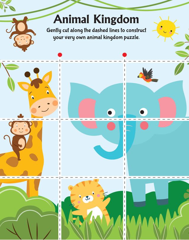 Animal Friends Scissors Skills Activity Book for Kids | 4-7 Y|With Child-Safe Scissors, Games & Mask