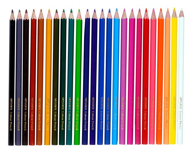 Apsara Colour Pencil Hexagon Shape Full Size 24 Colour