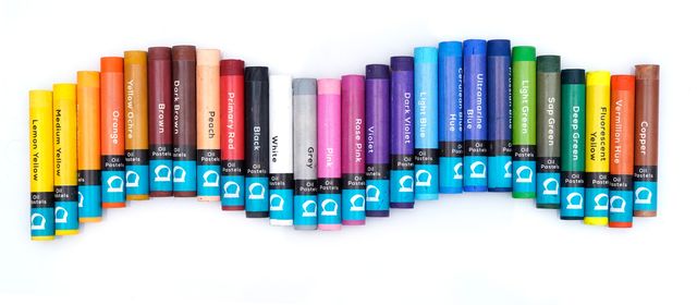 Apsara Oil Pastels 50 Shades - Plastic Box