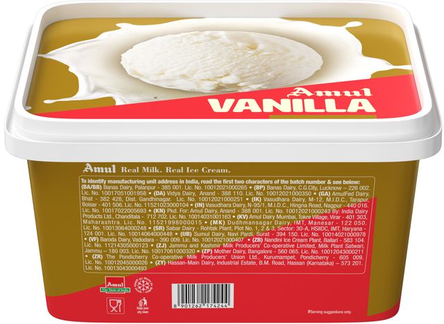 Amul Gold Vanilla Ice Cream(1l) & Dukes Waffy Chocolate Wafer Rolls(250gms) Combo