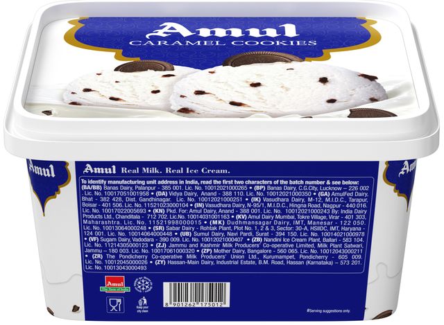 Amul Caramel Cookies Ice Cream