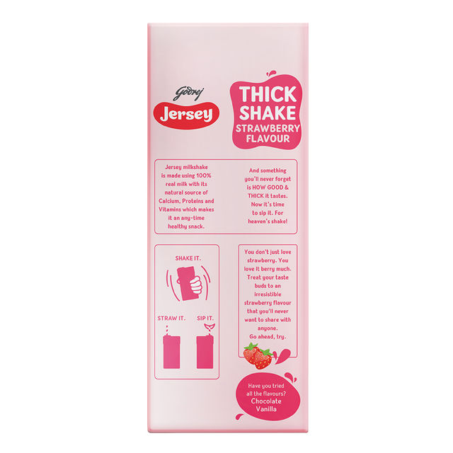 Godrej Jersey Thick Shake Strawberry