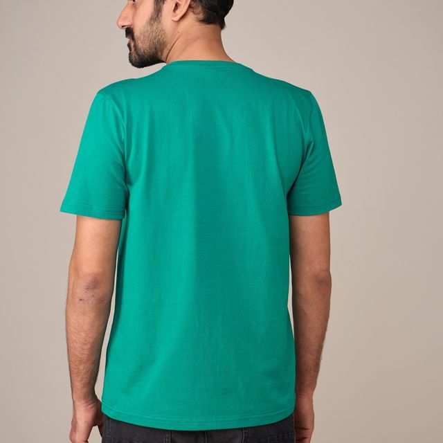 EQL Unisex 100% Compacted Cotton T-shirt | Emerald Green - L